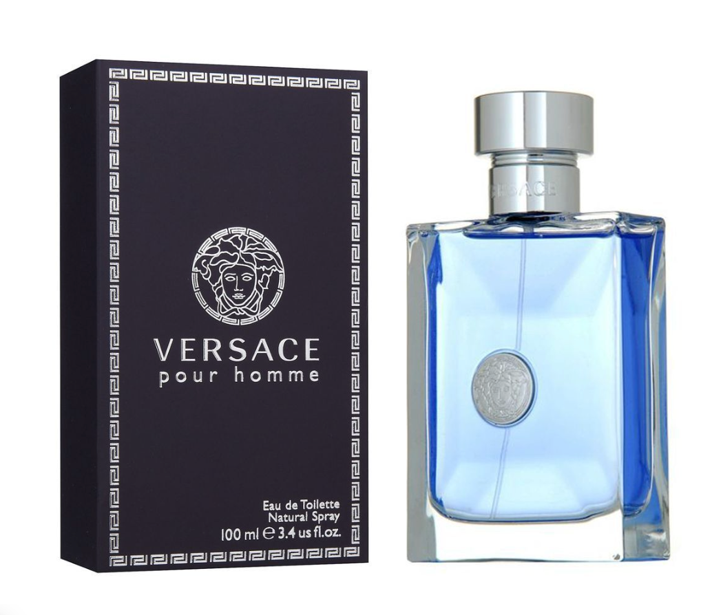 Versace men's perfume EDT 100ml bottle with sleek design, showcasing the luxurious fragrance for men from Perfumery.